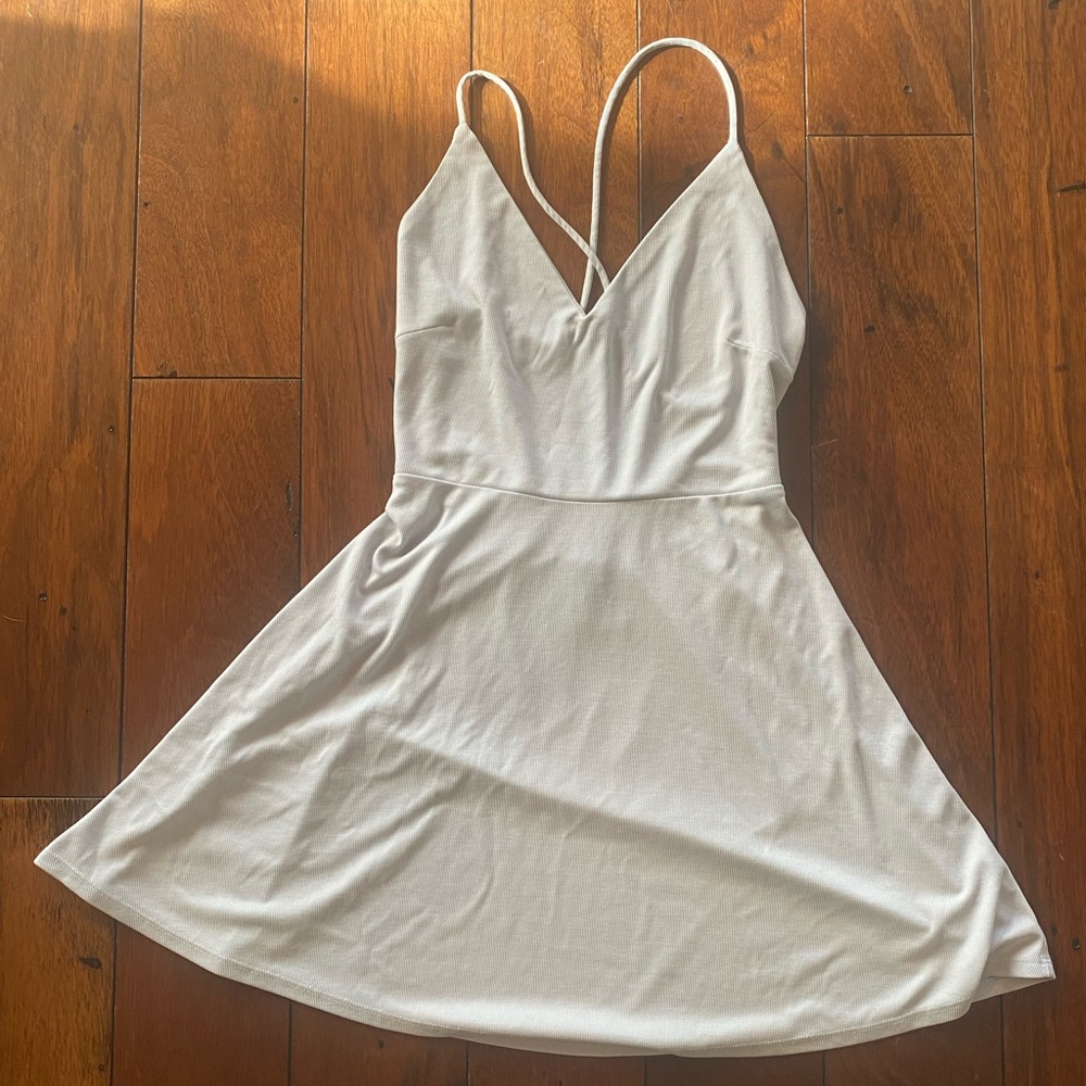 Pale Blue mini dress. Size S. LA hearts.